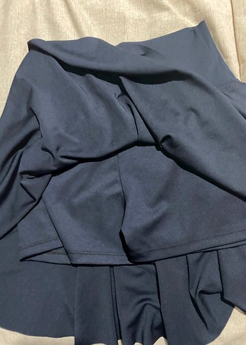 Oysho Mavi Piliseli Mini Etek - Görsel 3