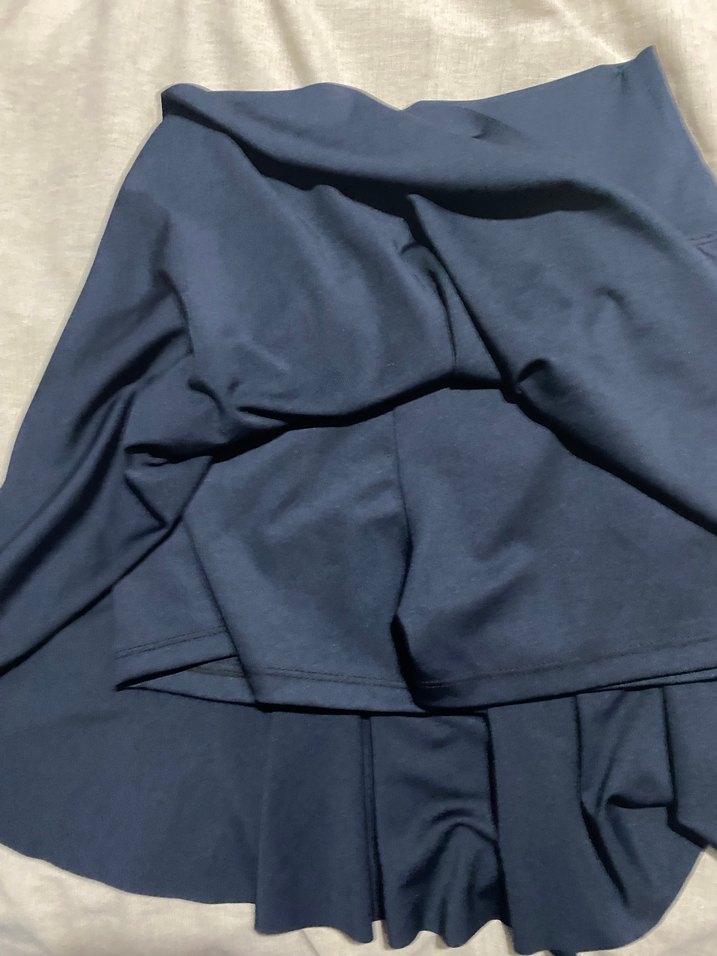 Oysho Mavi Piliseli Mini Etek - Görsel 2