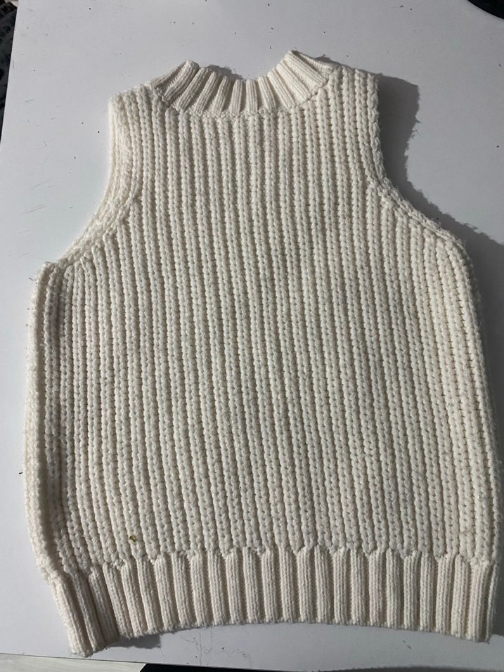 Beyaz Örgü Kadın Süveter - Görsel 2