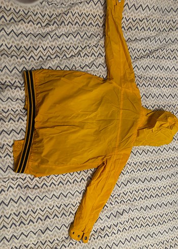 Sarı Erkek Çocuk Fermuarlı yağmurluk ceket - Görsel 2
