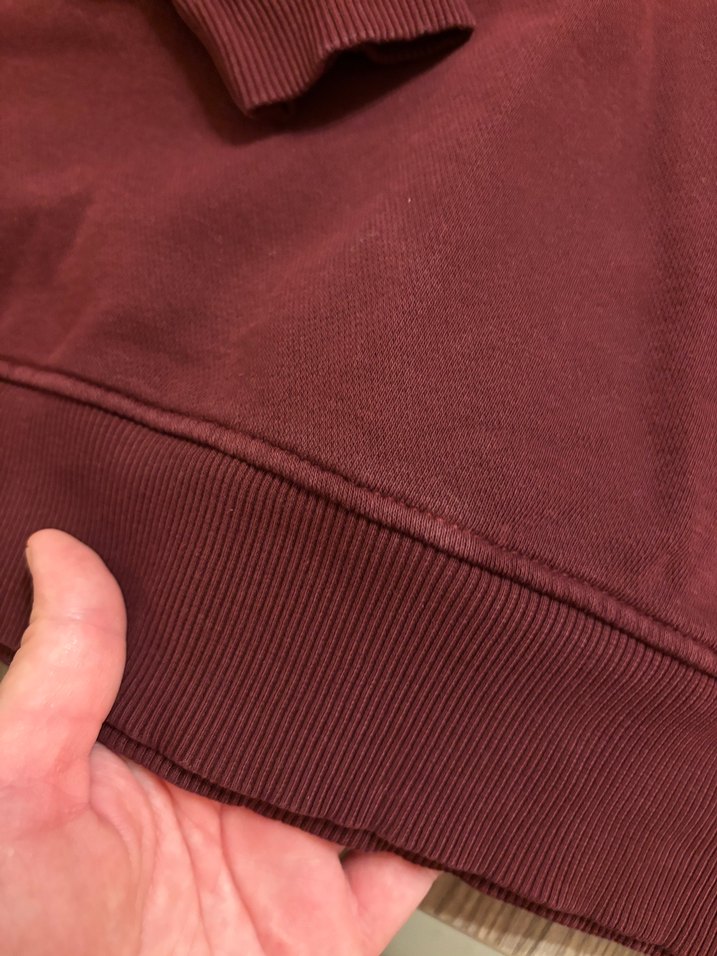Bordo Yarım Fermuarlı Erkek çocuk sweatshirt - Görsel 3