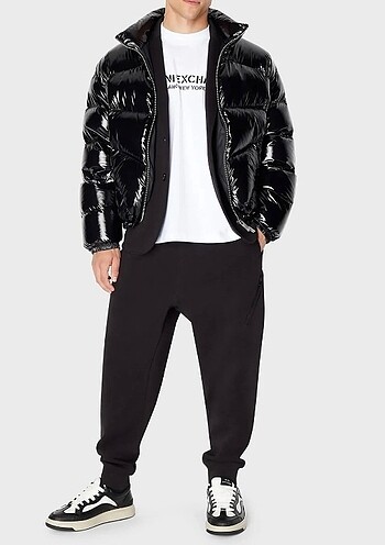 xl Beden siyah Renk Armani Exchange Mont