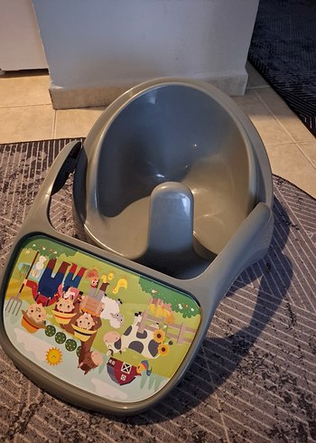 Gri Bebek Mama Sandalyesi - Görsel 3