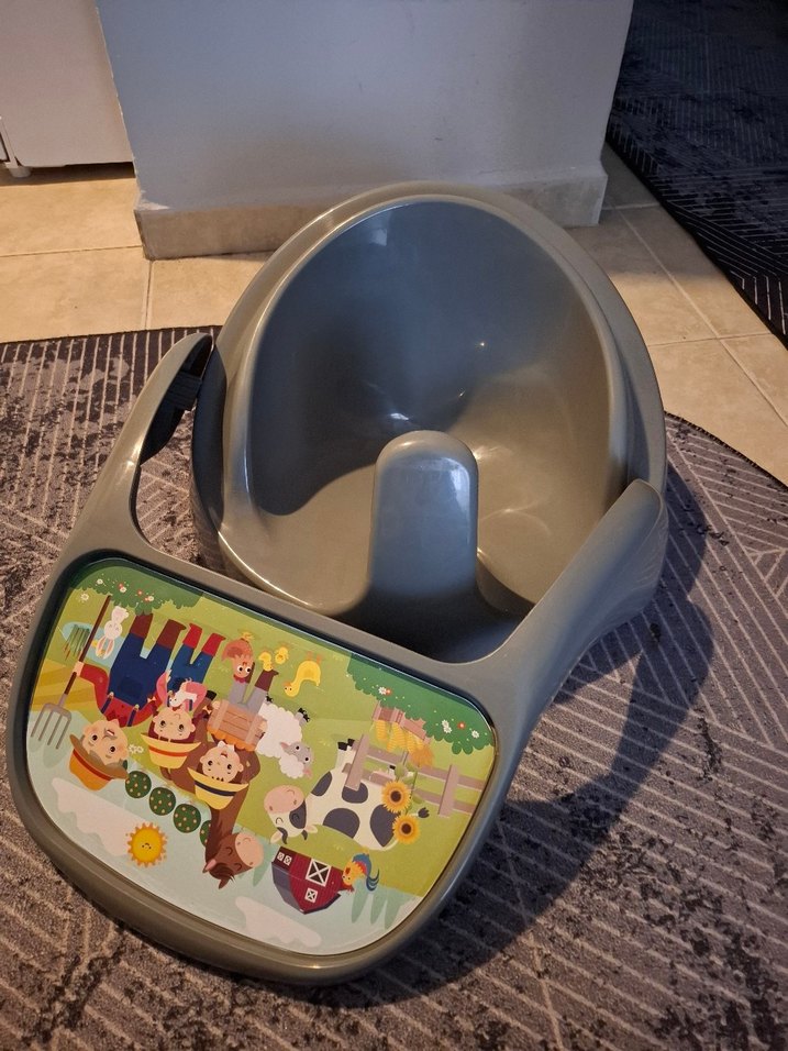 Gri Bebek Mama Sandalyesi - Görsel 3