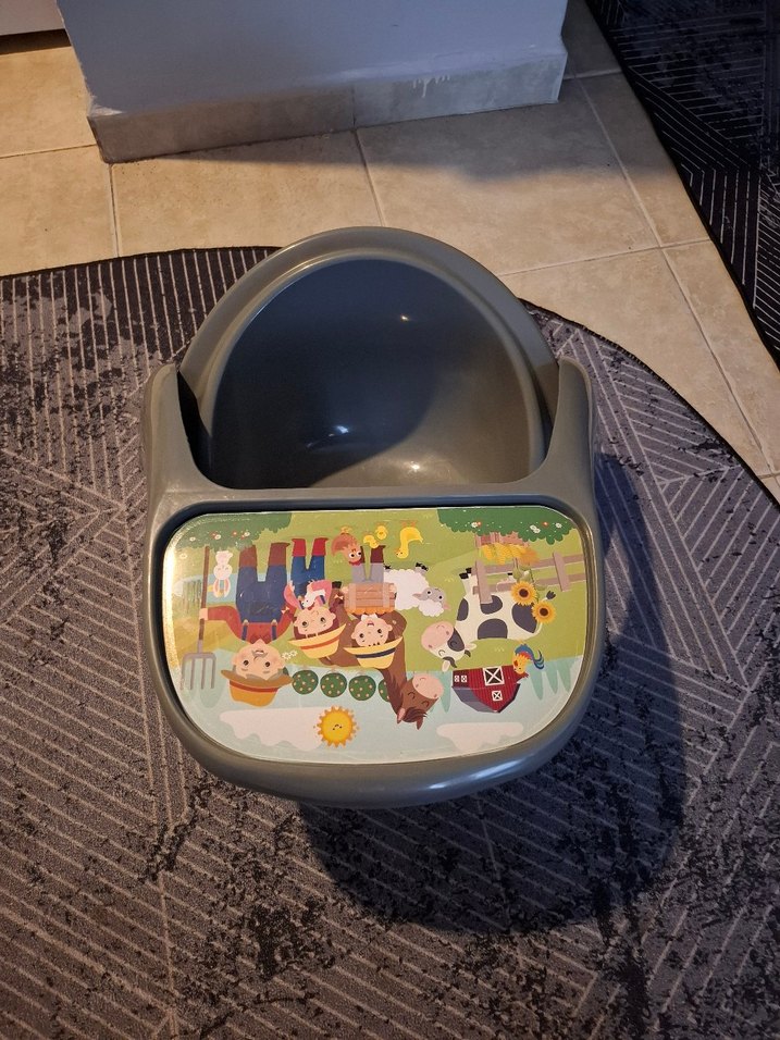 Gri Bebek Mama Sandalyesi - Görsel 2