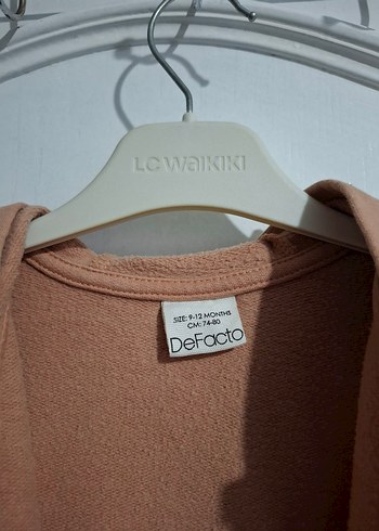 Defacto Kız Çocuk Bej Kapüşonlu Fermuarlı Sweatshirt