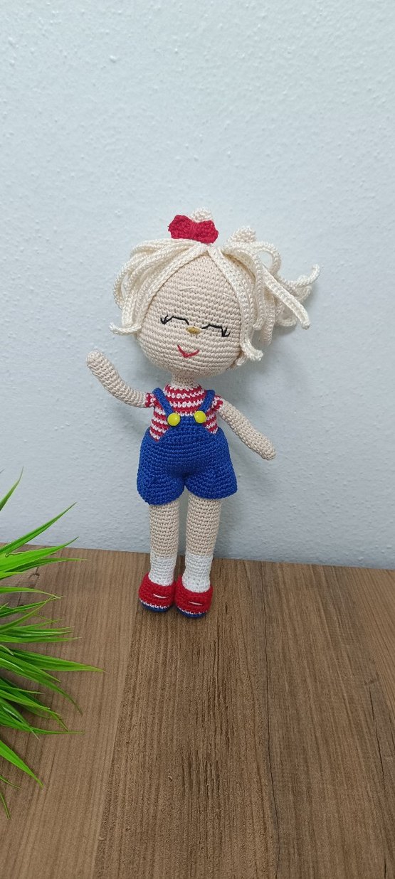 Renkli Örgü Bebek Oyuncak - Görsel 3