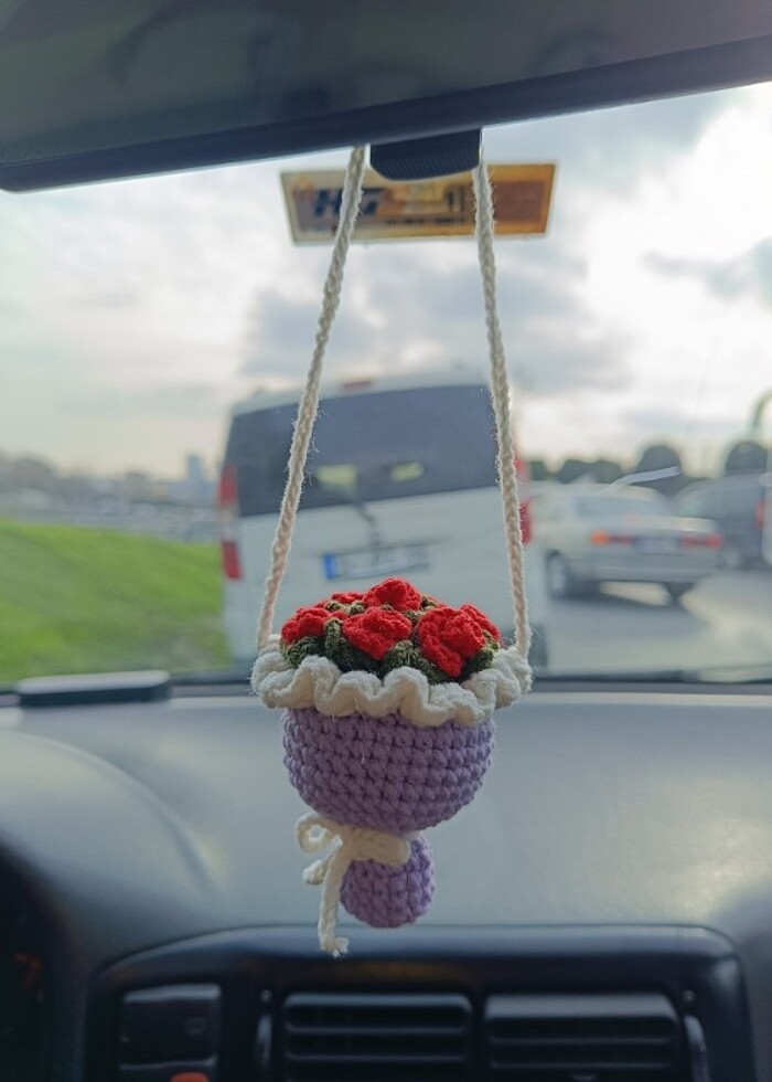 Buket araba süsü - Görsel 3