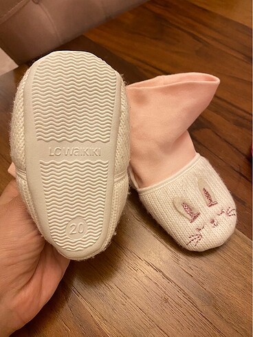 20 Beden beyaz Renk Bebek ev ayakkabısı