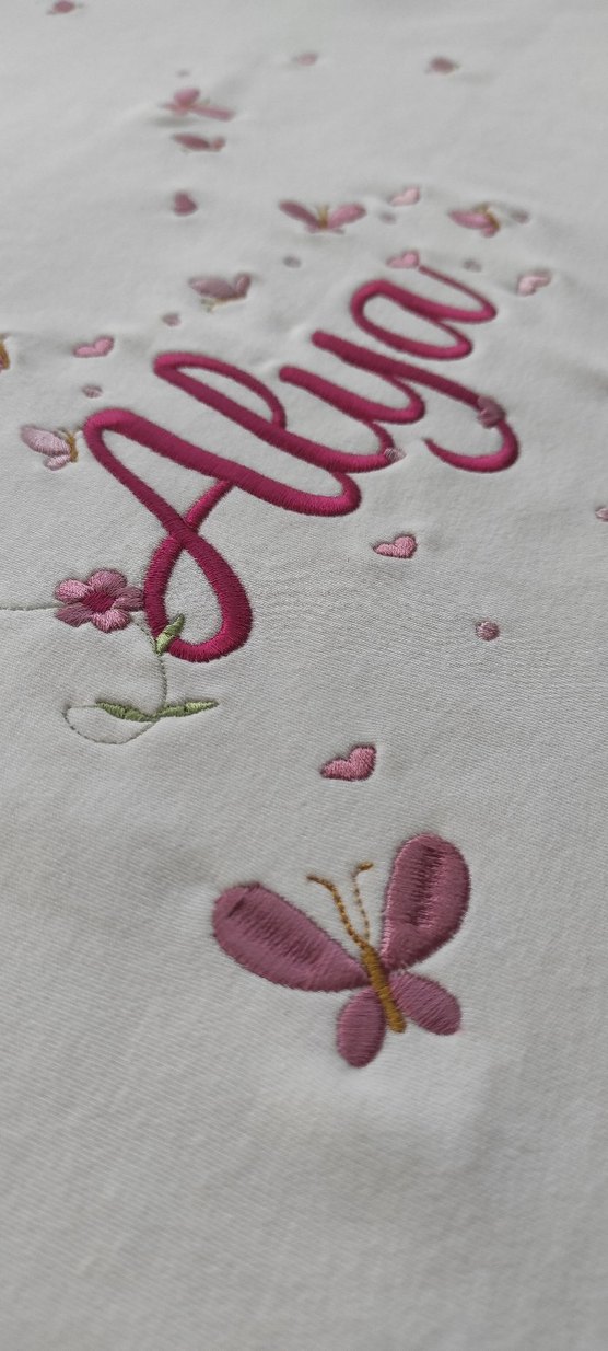 Nakışlı Dantel Detaylı Bebek Hastane Kıyafeti - Görsel 2