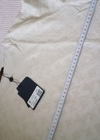 tek beden Beden Bej Louis Vuitton Logolu Kısa Kollu Tişört