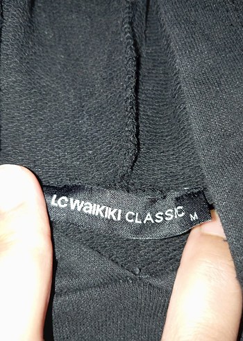 LC Waikiki Siyah Kapüşonlu Kadın Sweatshirt
