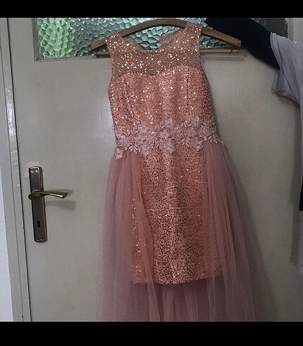 Pembe çocuk abiye