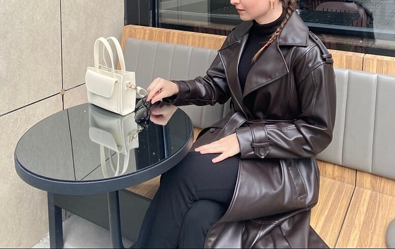 Pull and bear kahverengi ceket