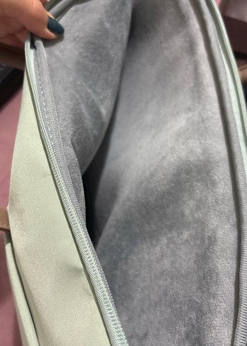 Beden yeşil Renk Yeşil Kadın Laptop Çantası Fermuarlı