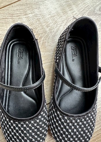 Zara 26 Kız Çocuk Puantiyeli Tokalı Babet - Görsel 5