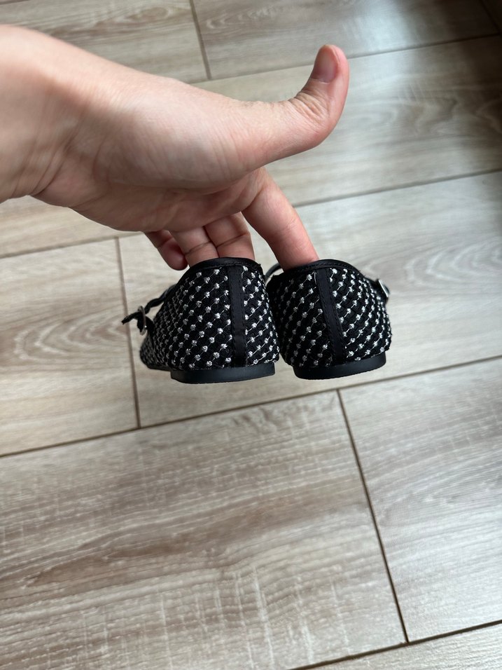 Zara 26 Kız Çocuk Puantiyeli Tokalı Babet - Görsel 4