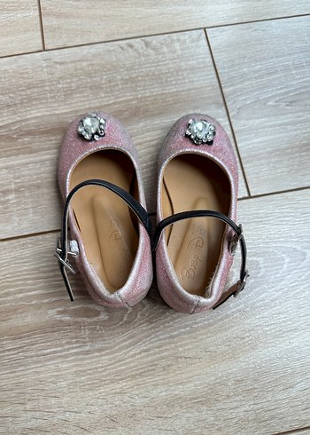 Disnep 26 Kız Çocuk Pembe Tokalı Bale Ayakkabısı - Görsel 3