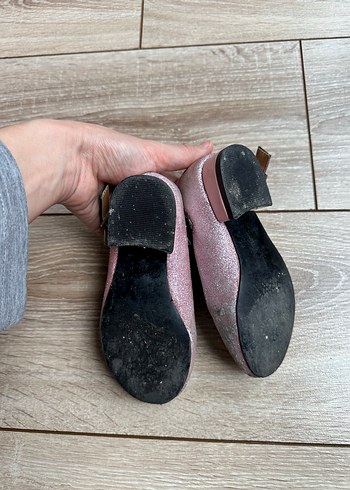 Disnep 26 Kız Çocuk Pembe Tokalı Bale Ayakkabısı - Görsel 4