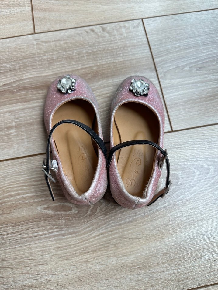 Disnep 26 Kız Çocuk Pembe Tokalı Bale Ayakkabısı - Görsel 3