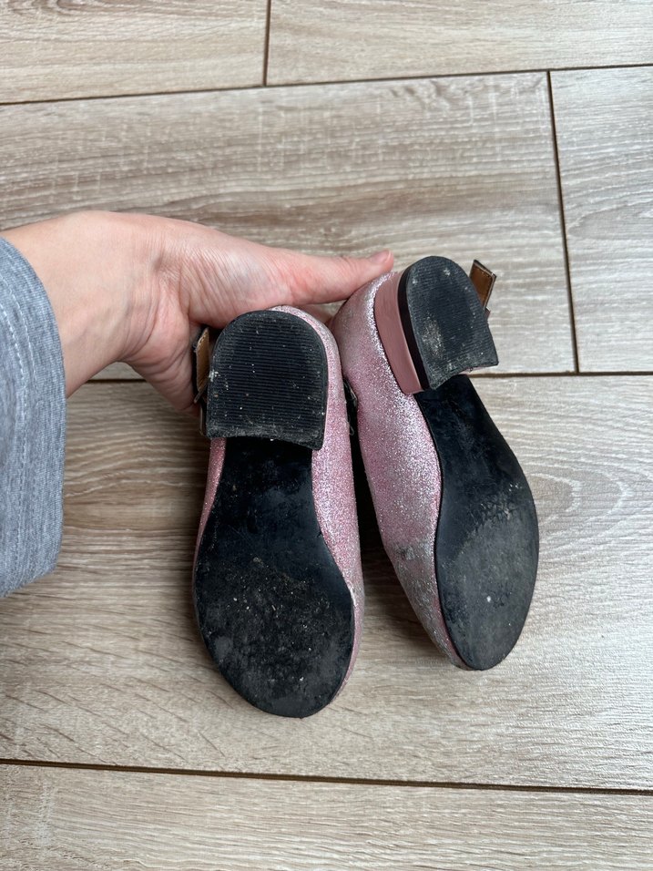 Disnep 26 Kız Çocuk Pembe Tokalı Bale Ayakkabısı - Görsel 4