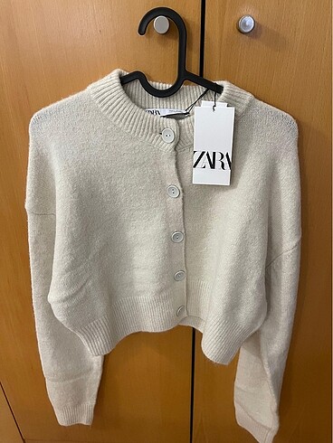 Zara S/36 bej crop hırka