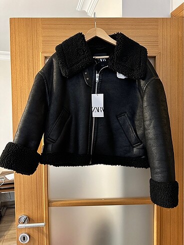 ZARA S/36 COLLECTION ASTAR DETAYLI BIKER CEKET