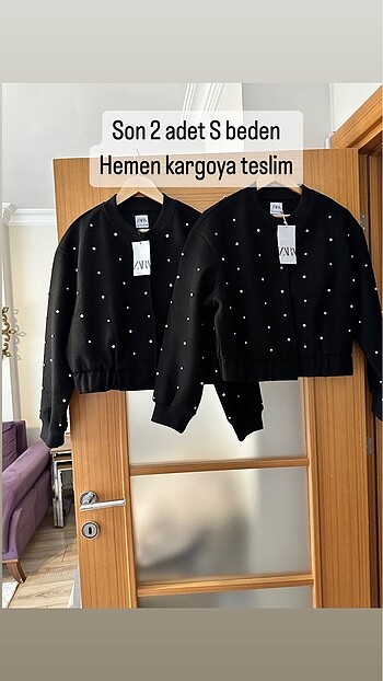ZARA S/36 TAŞLI BOMBER CEKET