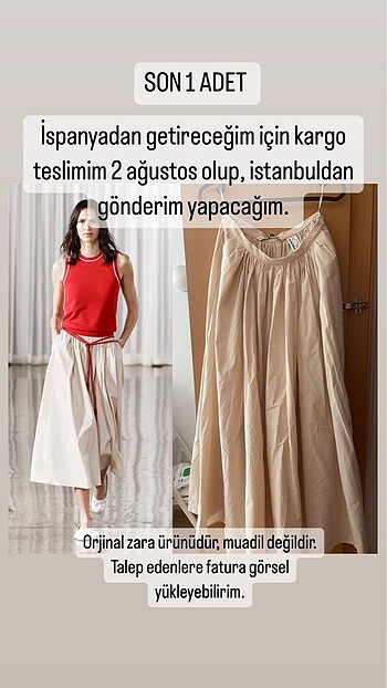 ZARA S/36 ZW COLLEC.PİLİLİ BEL BANTLI ETEK