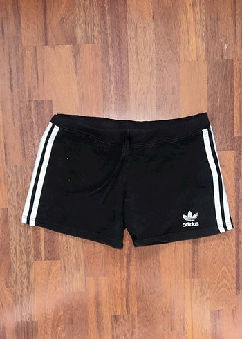 Kadın Siyah Adidas Mini Şort
