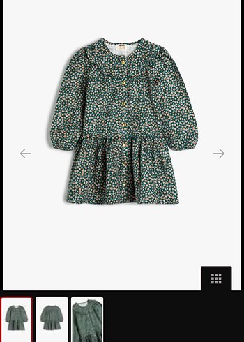 Koton çiçekli pazen elbise - Görsel 3