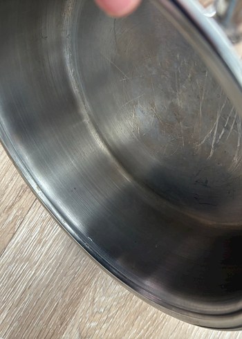 Parlak çelik Tencere - Görsel 5