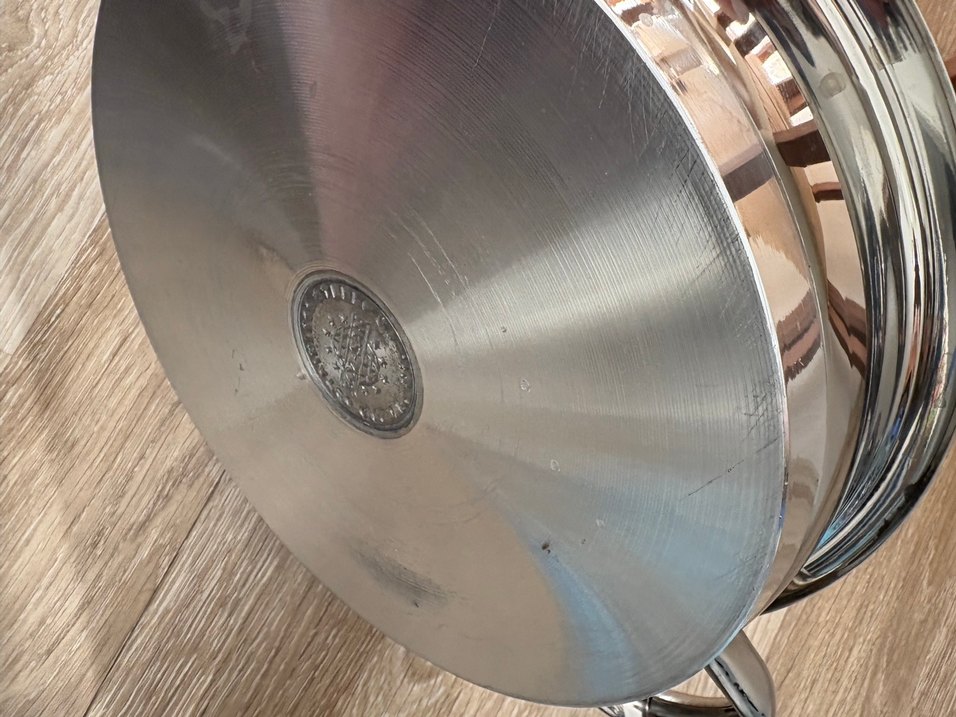 Parlak çelik Tencere - Görsel 3