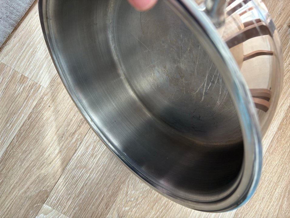 Parlak çelik Tencere - Görsel 5