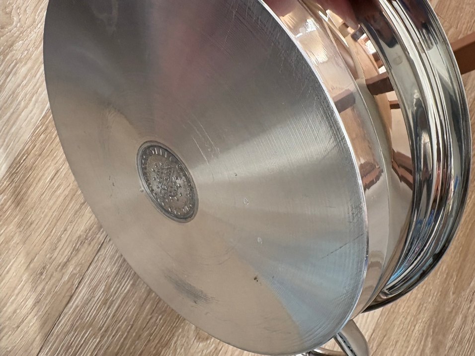 Parlak çelik Tencere - Görsel 4