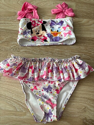 4 Yaş Beden beyaz Renk Dısney beyaz çocuk bikini