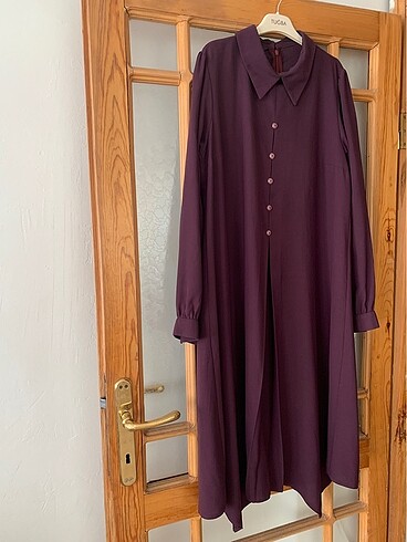 Mürdüm renk uzun tunik