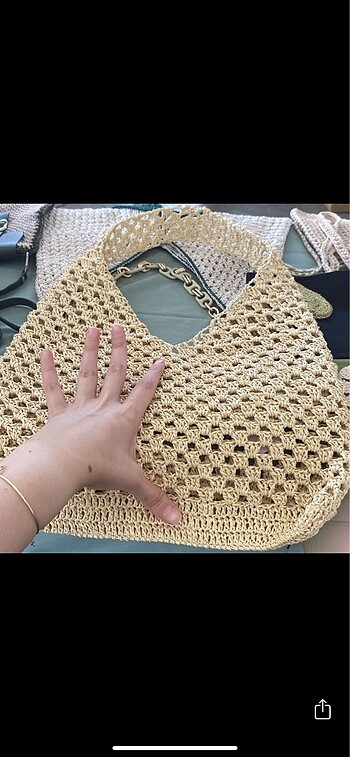Zara Örgü tasarım çanta kağıt ip