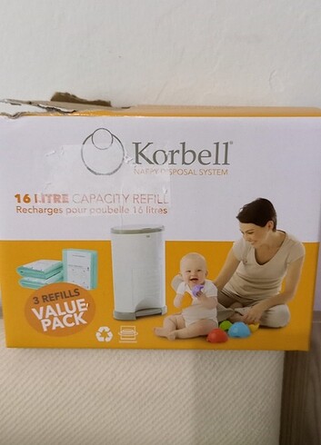 Korbell Kirli Bebek Bezi Çöp Poşeti 