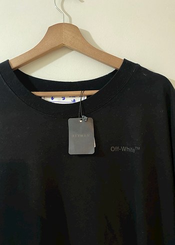 Off-White Siyah Erkek Tişört XL - Görsel 3