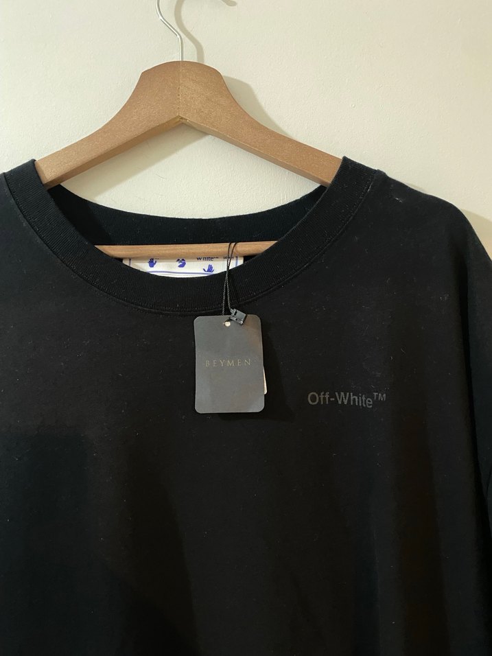 Off-White Siyah Erkek Tişört XL - Görsel 3