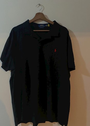 Erkek Siyah Keten Polo Tişört - Görsel 2