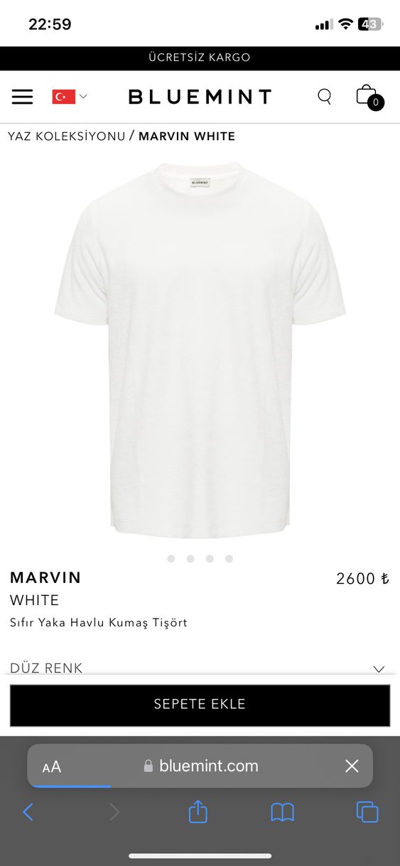 Blumint Havlu Kumaş Tişört - Görsel 2