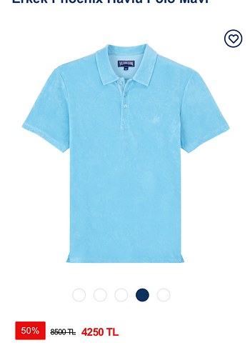 Vilebrequin Erkek Beyaz havlu kumaş Kısa Kollu Polo Tişört - Görsel 4