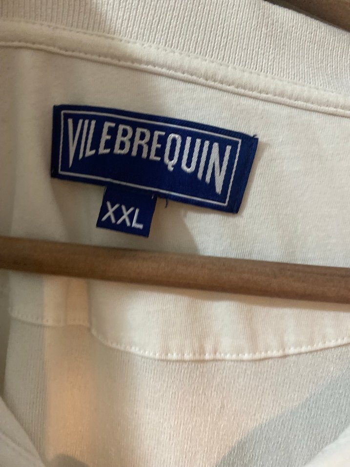 Vilebrequin Erkek Beyaz havlu kumaş Kısa Kollu Polo Tişört - Görsel 3