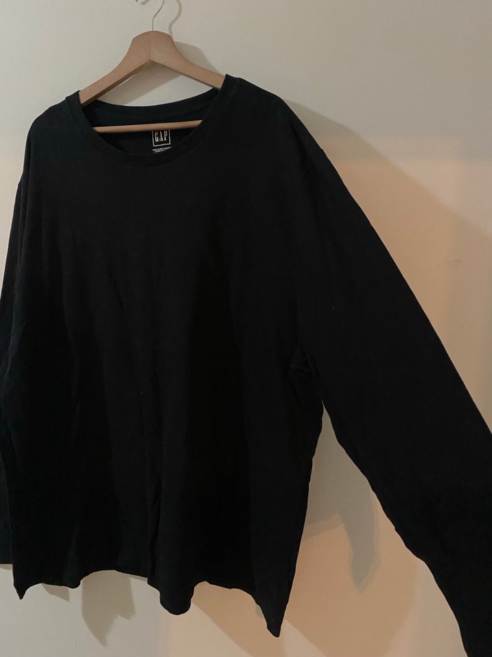 Gap Siyah erkek uzun kollu tişört 3xl - Görsel 2