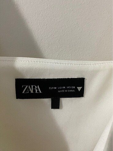 m Beden beyaz Renk zara crop top