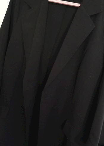 Diğer Siyah Midi Kadın Blazer Ceket