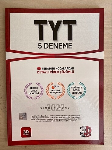 3D Yayınları TYT Denemeleri
