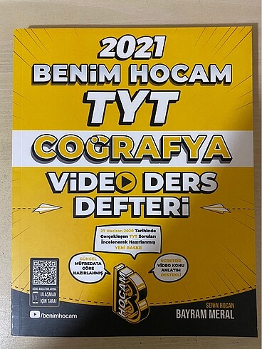 Benim Hocam TYT Coğrafya Video Ders Defteri